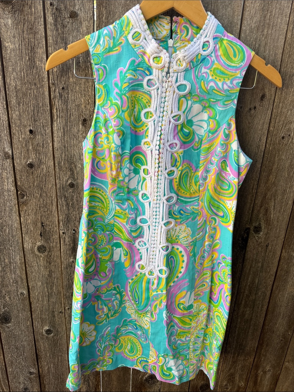 Lilly Pulitzer Turquoise Paisley Sleeveless dress